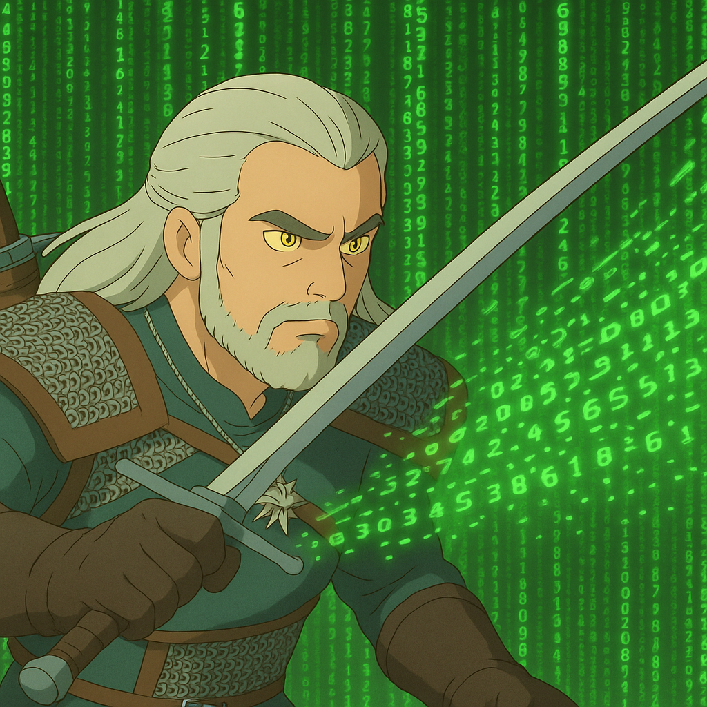 Geralt of Rivia - Ghibli Style
