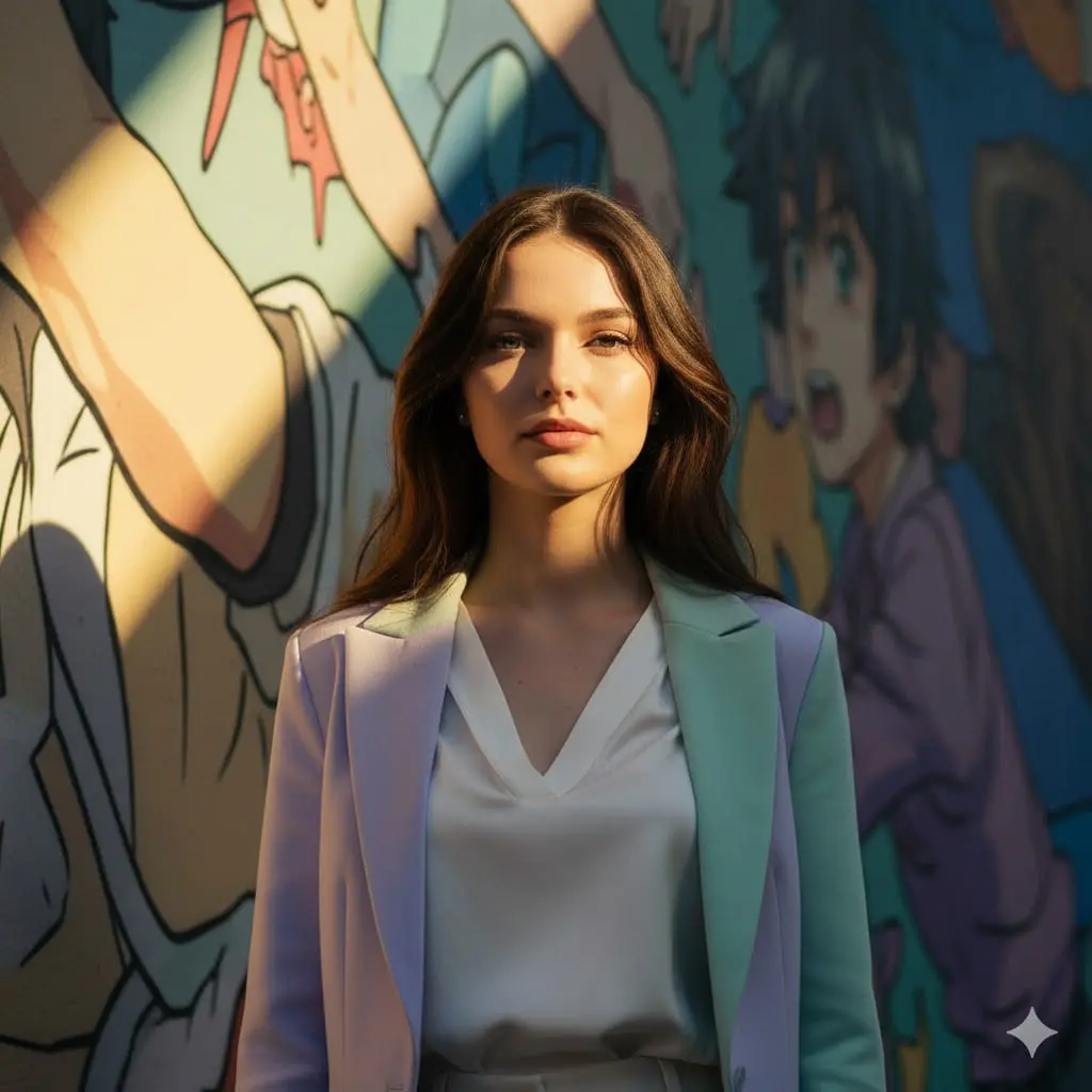 Chic Meets Street: A Burst of Color and Style