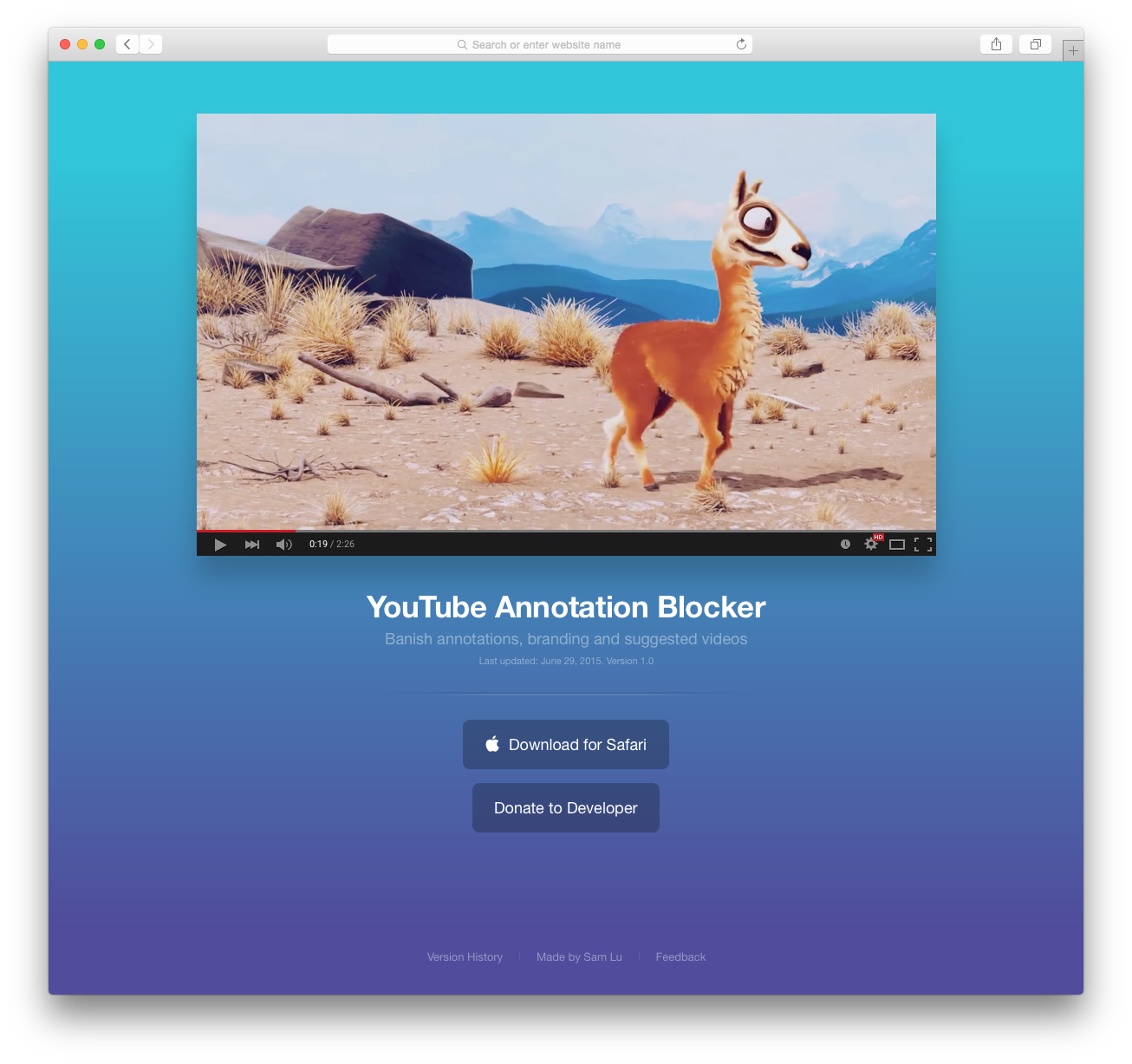 youtube download safari extension