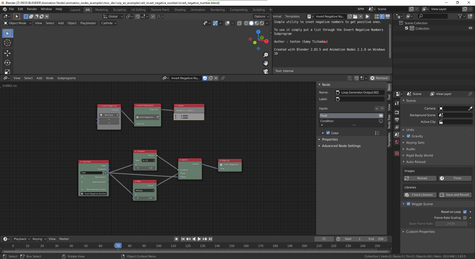 Template system for Animation Nodes Addon - Released Scripts and Themes -  Blender Artists Community