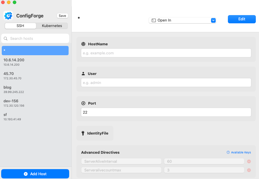 ConfigForge screenshot 1