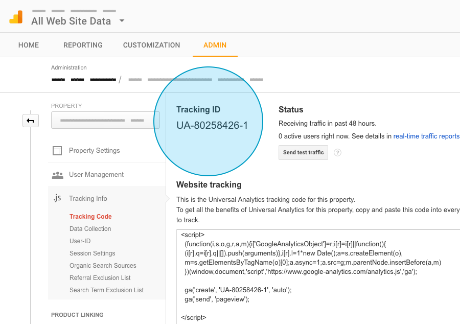 Universal Analytics ID