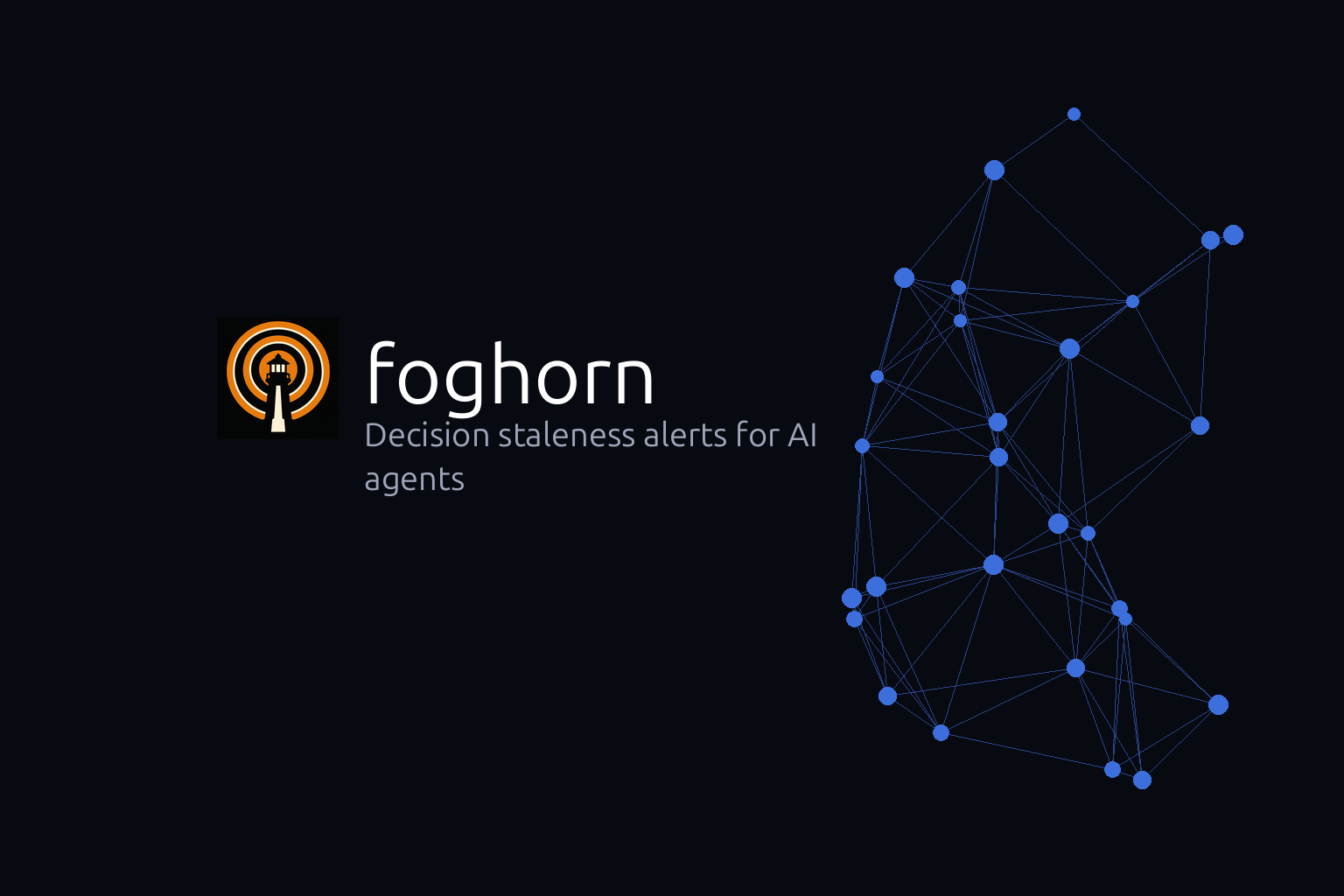 foghorn — decision staleness alerts for AI agents