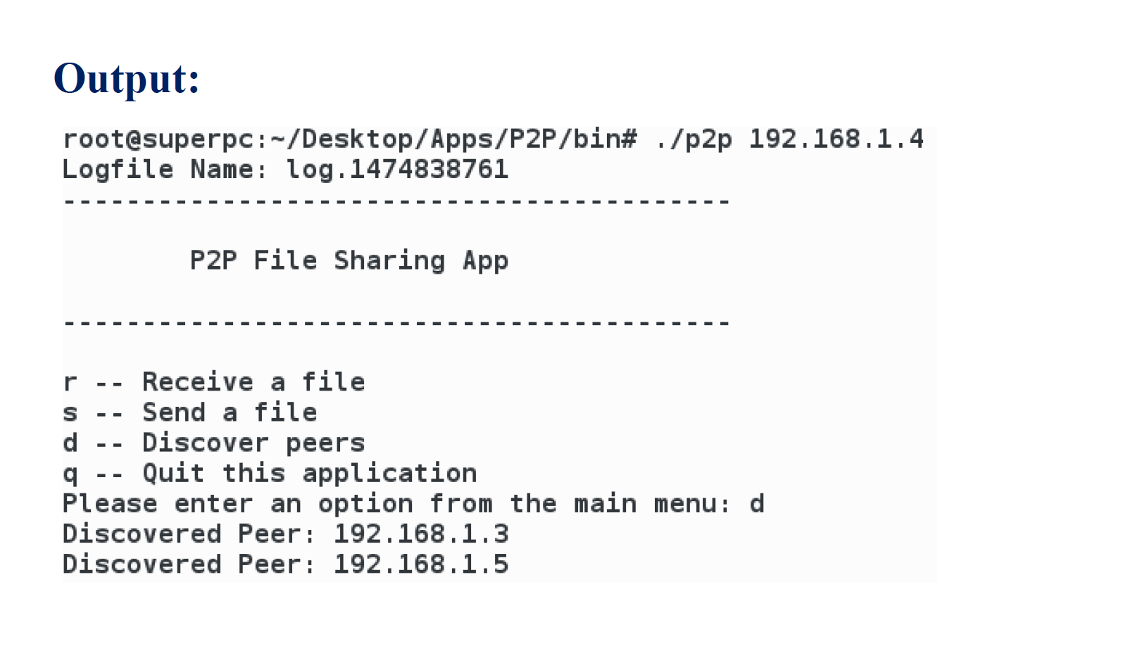 GitHub - sandeepsinghmails/P2PFileShareApp: A Peer to Peer File Sharing ...