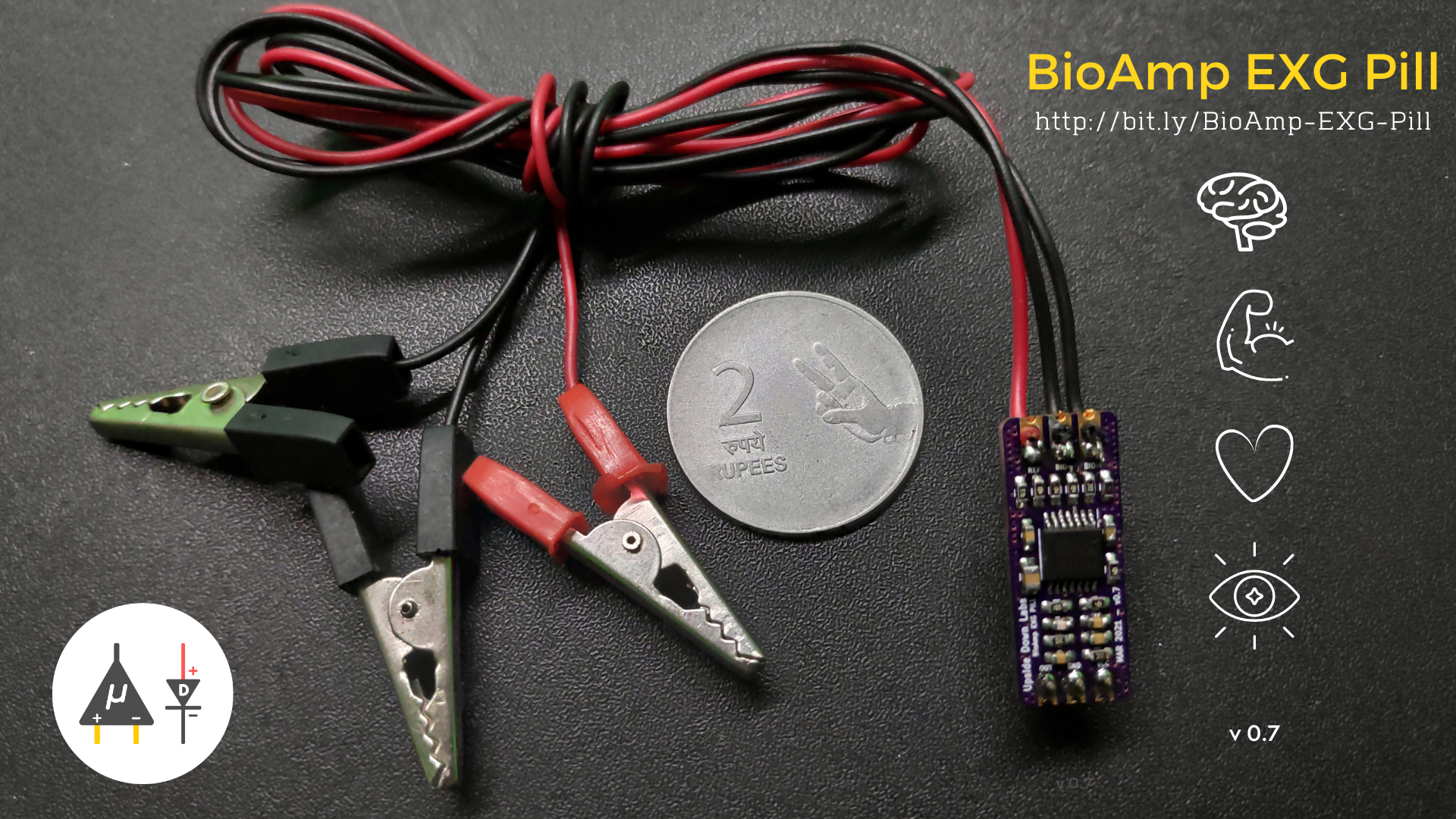 Upside Down Labs BioAmp EXG Pill Assembled