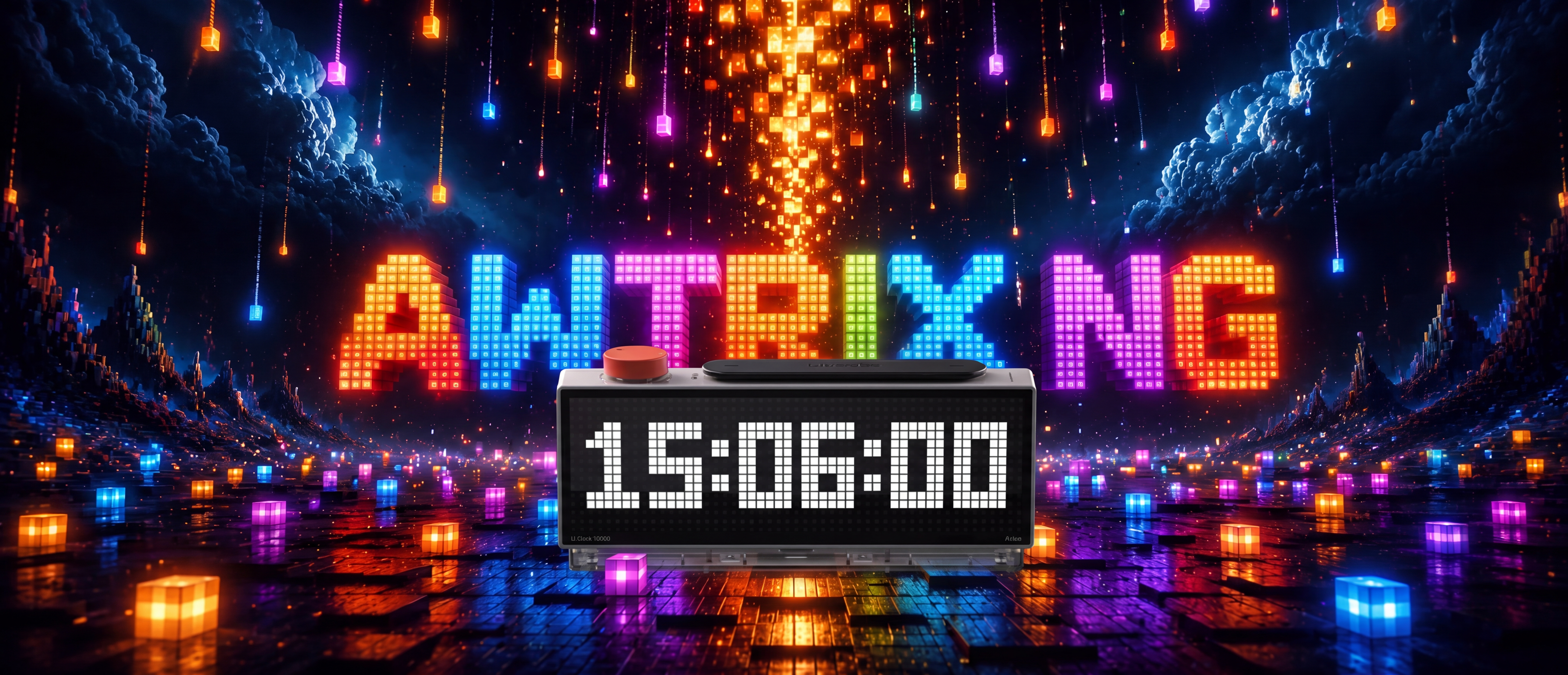 AWTRIX NG running on a Ulanzi TC002