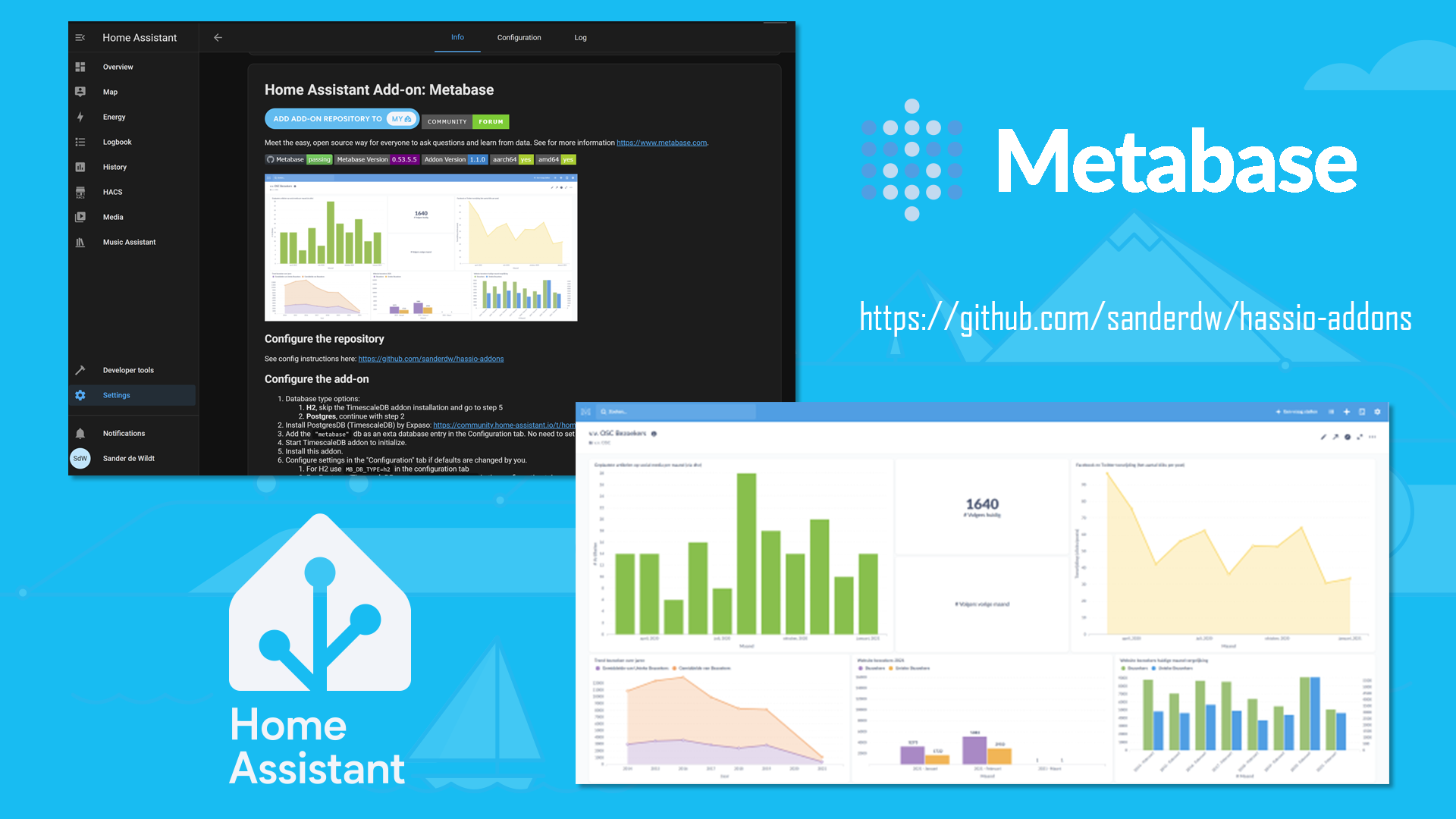 Metabase running in Home Assistant