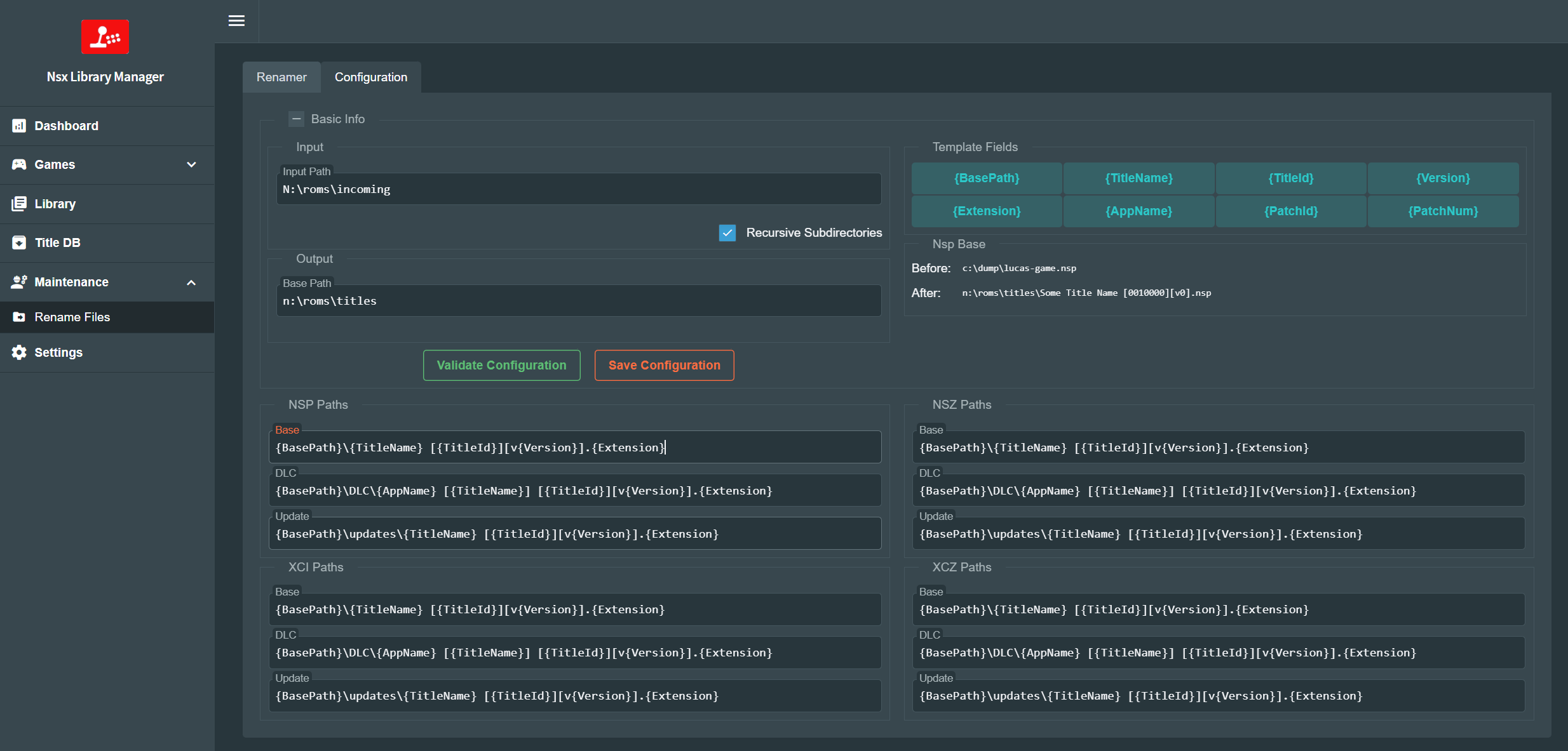 RenamerSettings