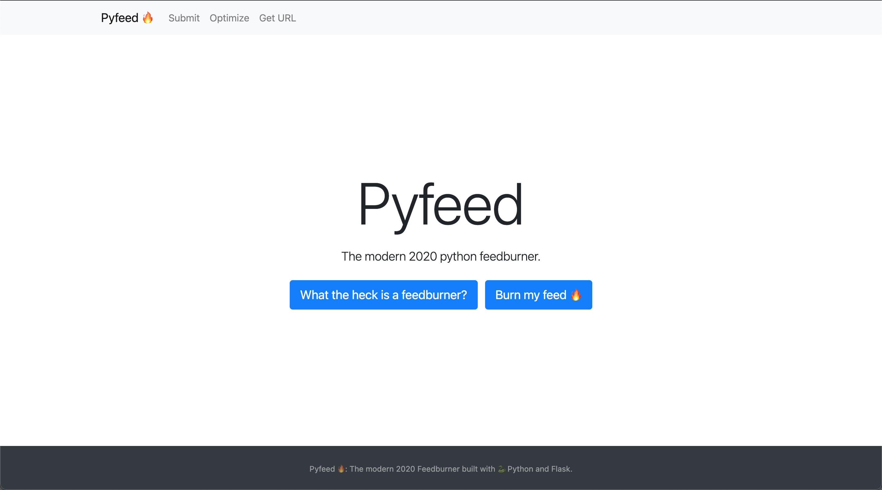 Cover image and start page of pyfeed