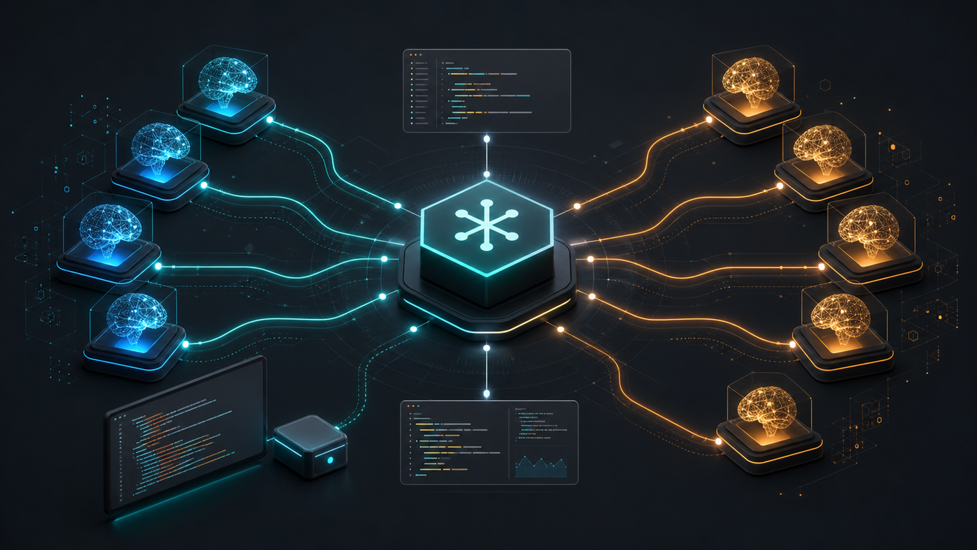 AgentSpawnMCP routing tasks to multiple model agents
