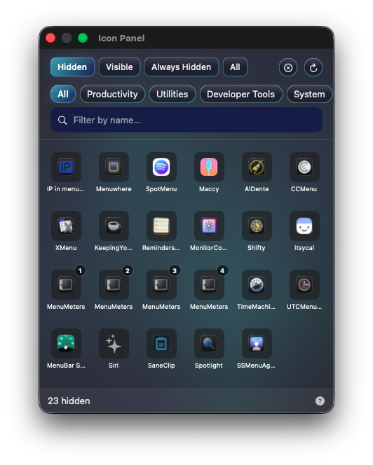 SaneBar Icon Panel