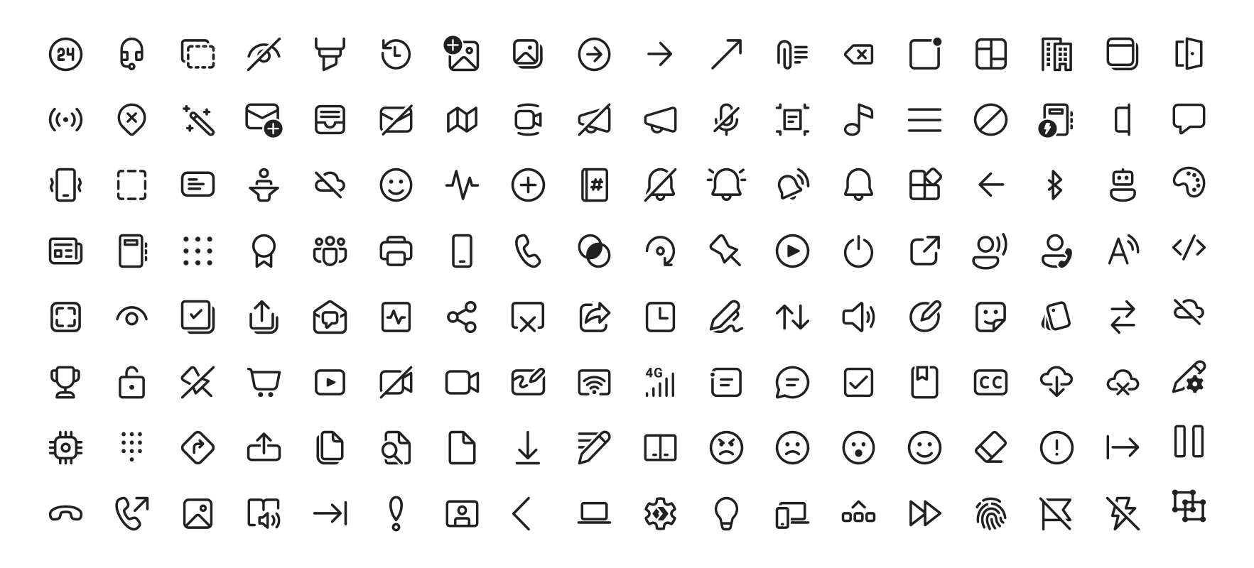 fluent system icons