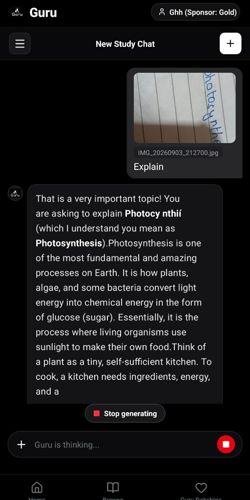 Camera OCR scanning textbook notes