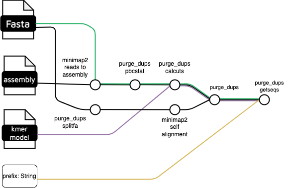 Subworkflow for purging haplotigs