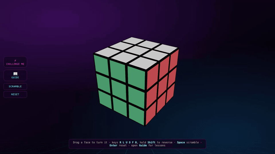Scanning a real cube, six faces in under a minute