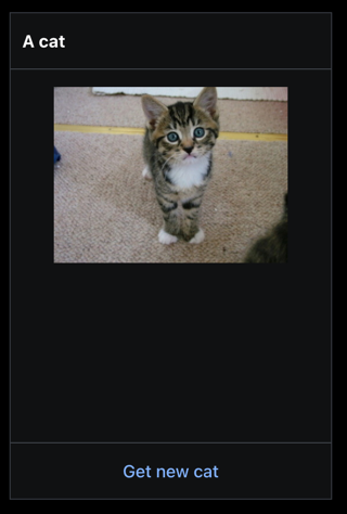 Cat widget
