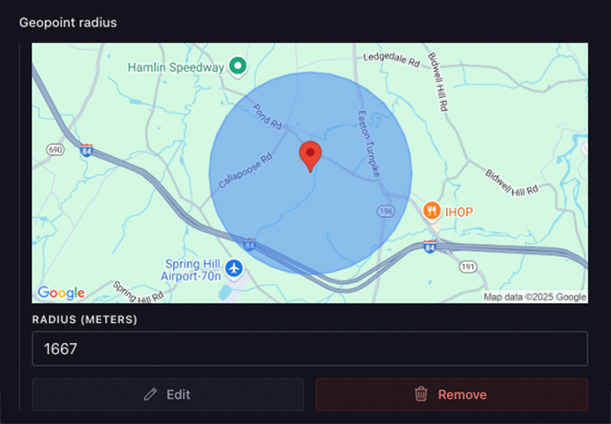 Google maps input