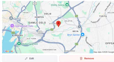 Google maps input