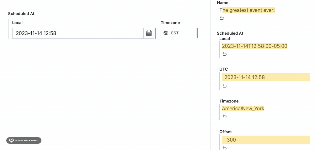 Rich Date Input demo