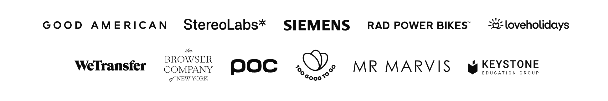 After normalization — the same logos appear balanced and harmonious