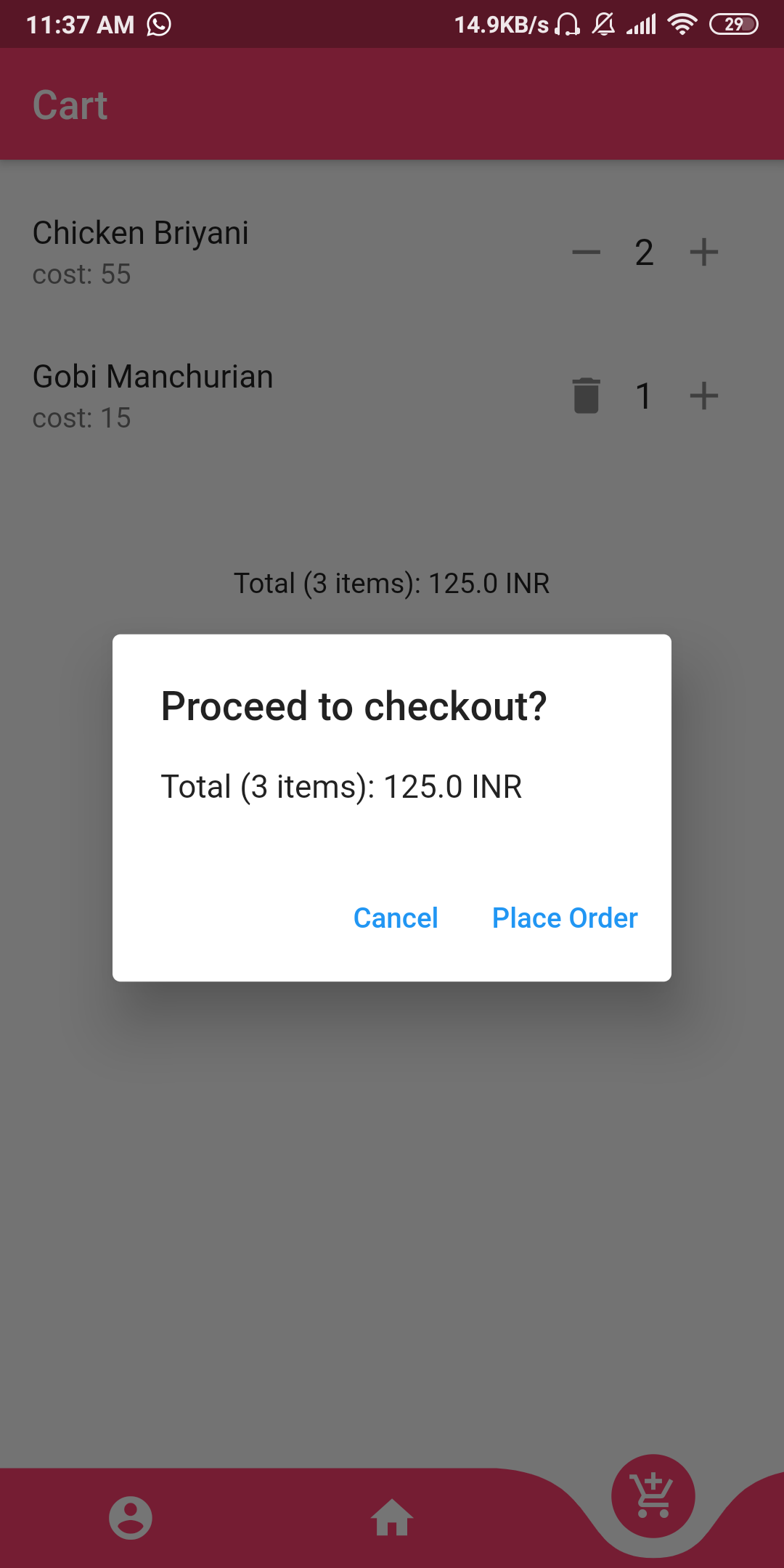 confirm order image
