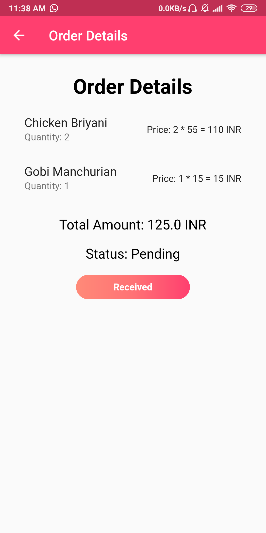 pending order image