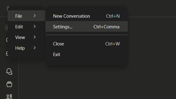 Go to Settings
