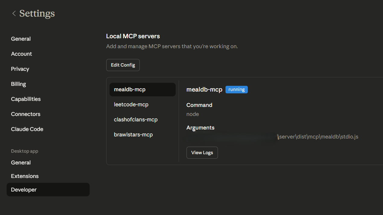 View MCP Servers