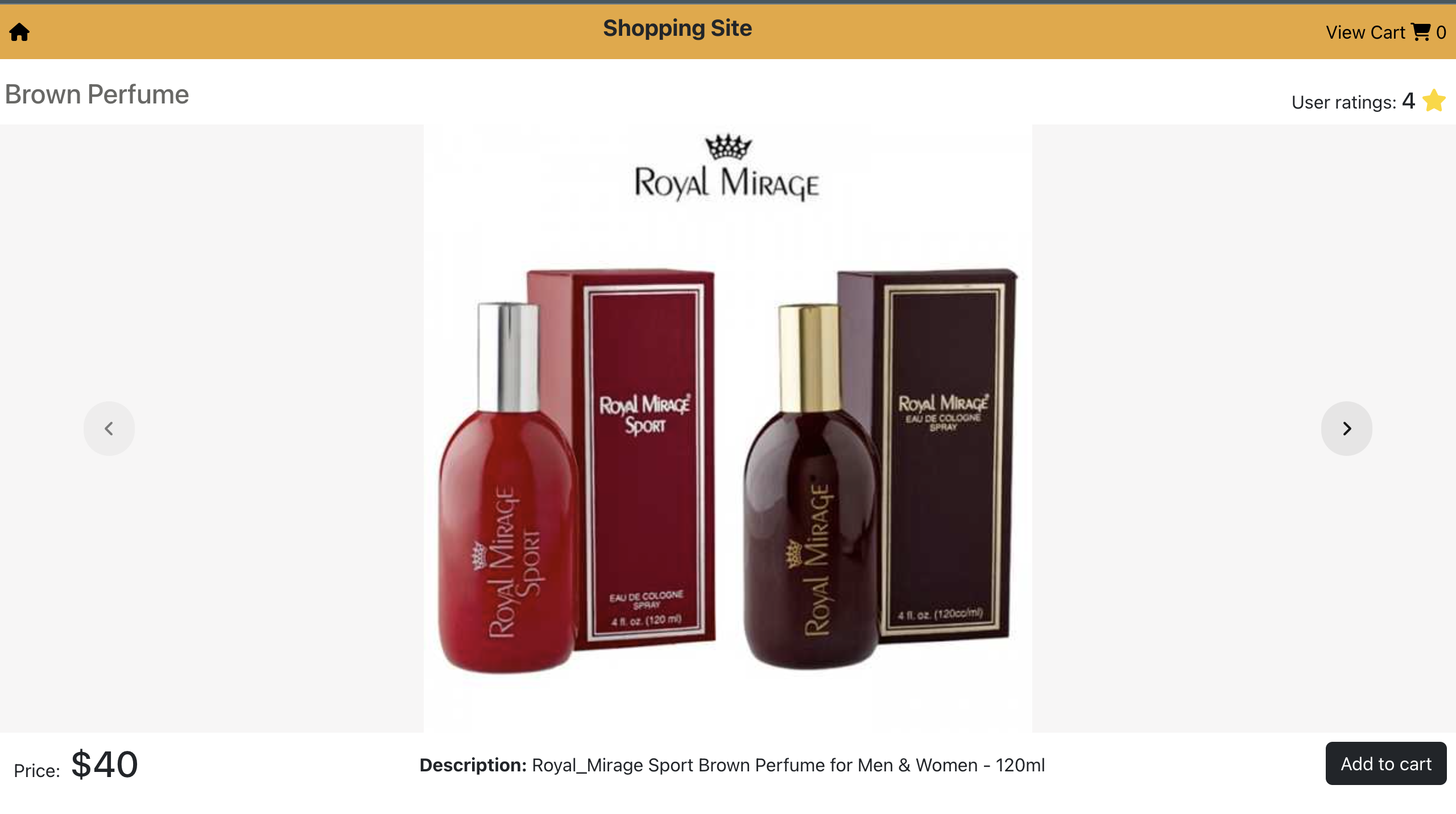 Product Detail Page