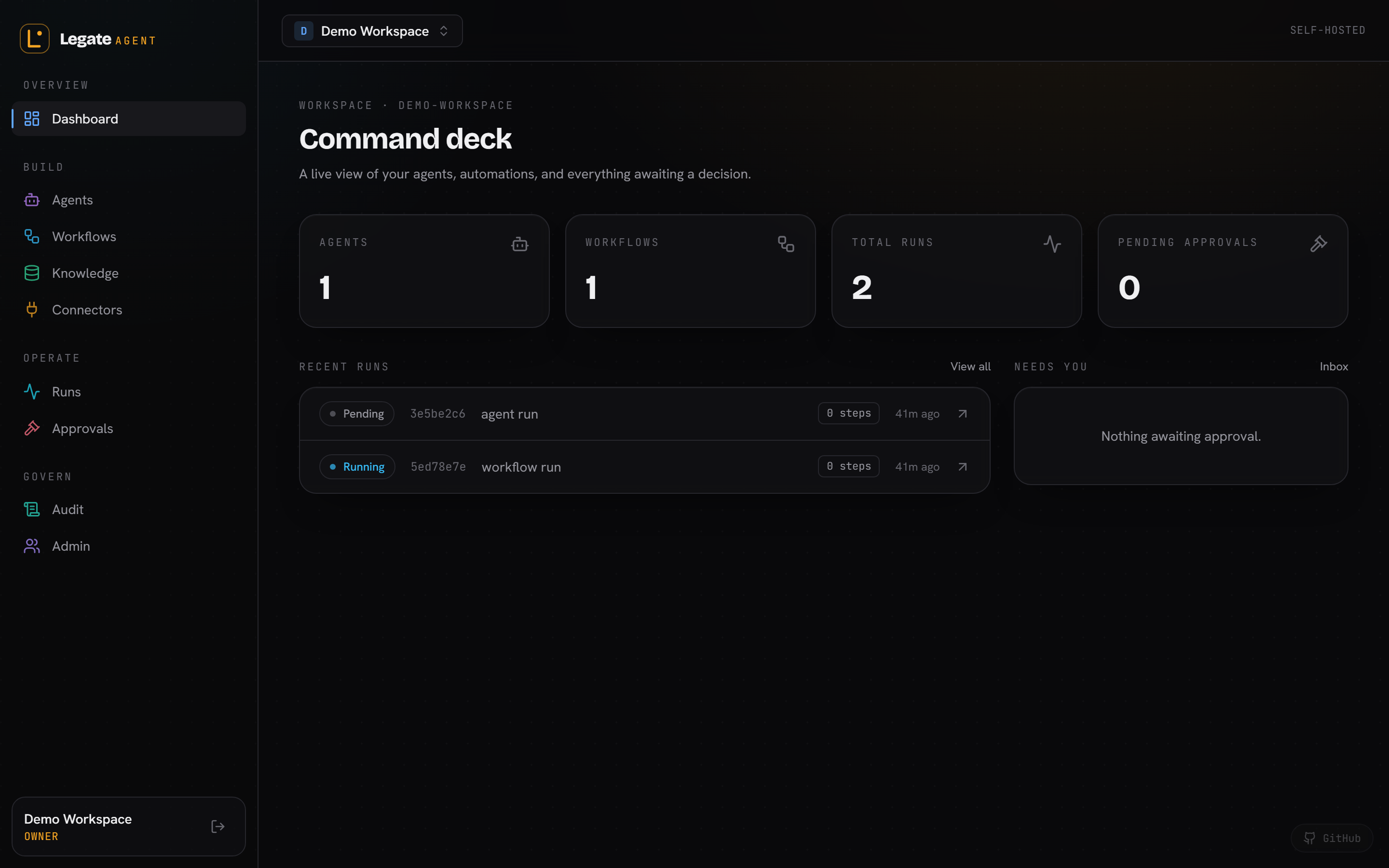 Command deck