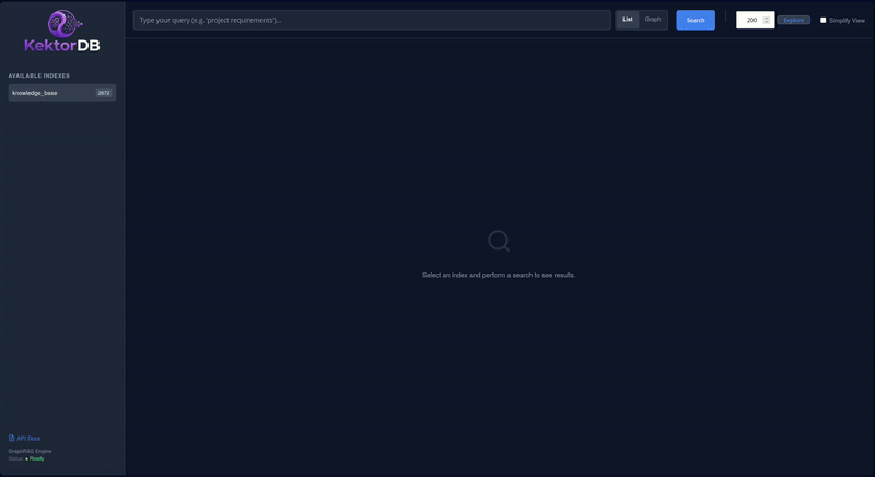 KektorDB Graph Demo