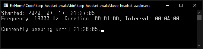 keep-headset-awake in action