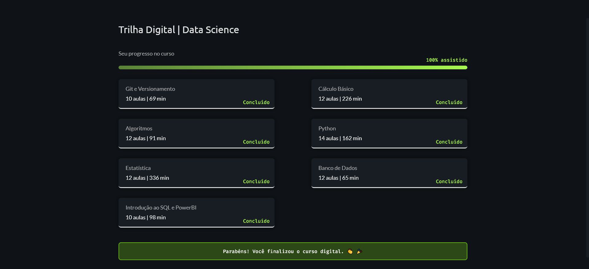 Trilha Data Science