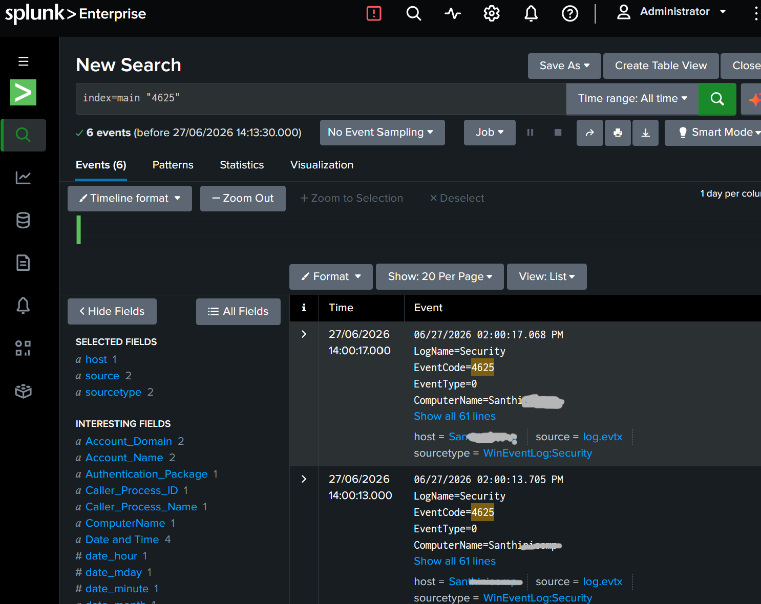 Splunk 搜索