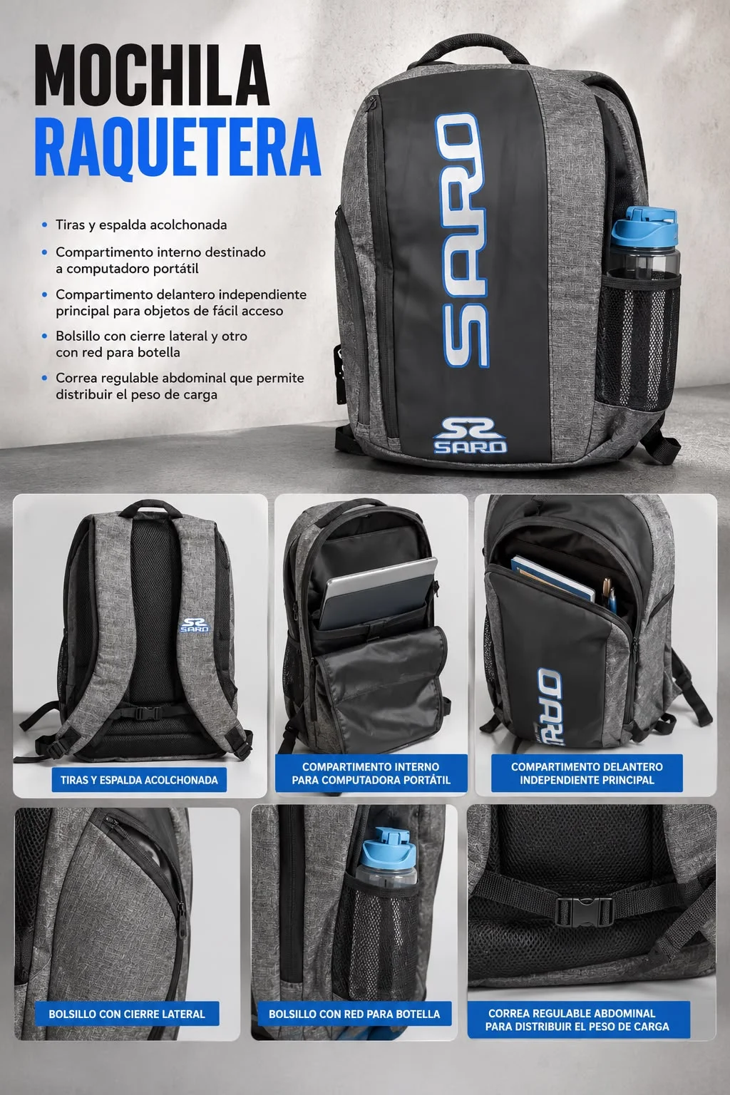 MOCHILA RAQUETERA - imagen 1