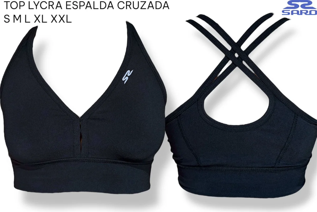 TOP LYCRA ESPALDA CRUZADA  - imagen 1