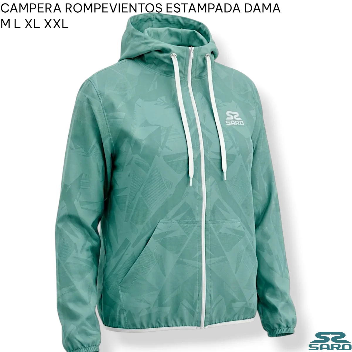 CAMPERA ROMPEVIENTOS BASICA ESTAMPADA DAMA  - imagen 1
