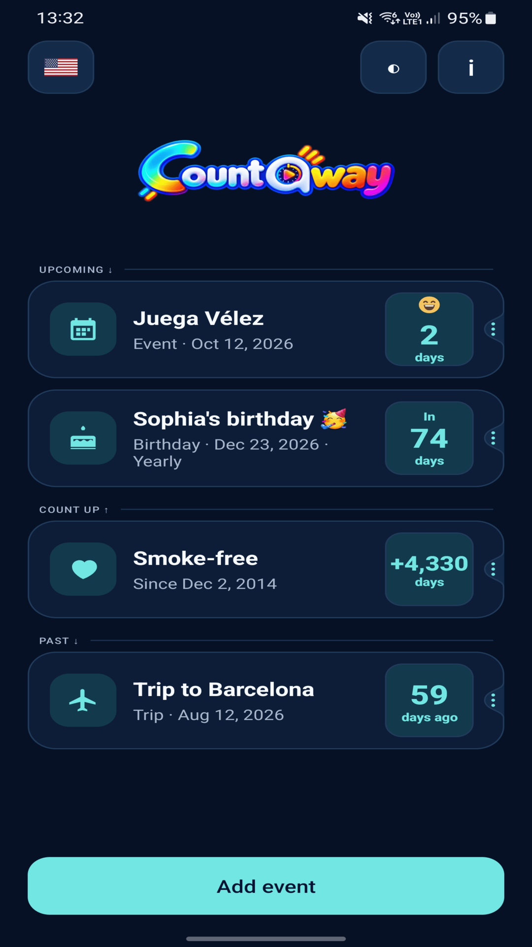 CountAway screenshot
