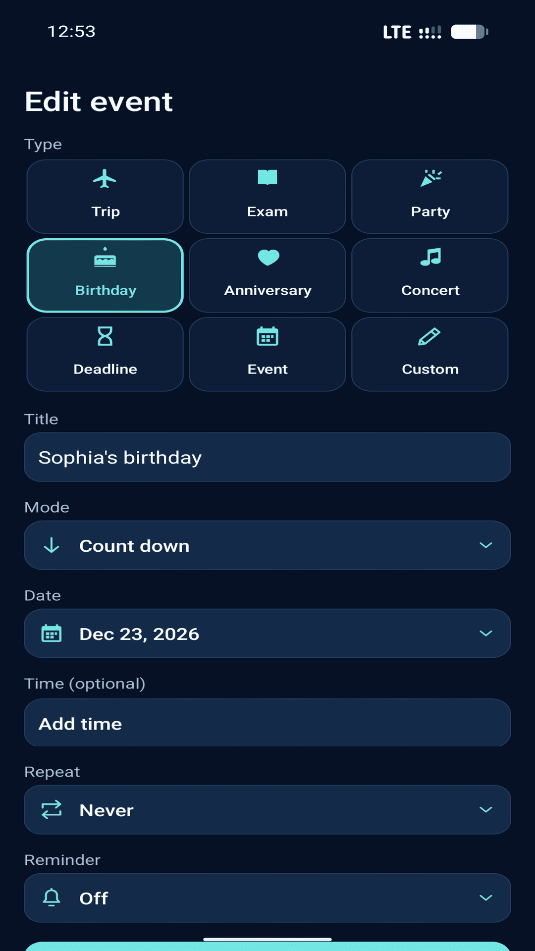 CountAway screenshot 2