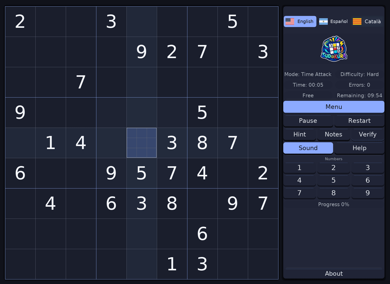 Sudokura screenshot