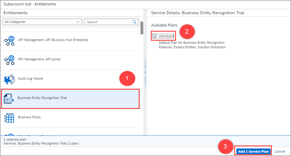 Add Service Plan