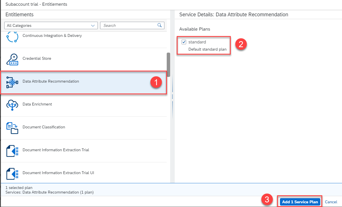 Add Service Plan
