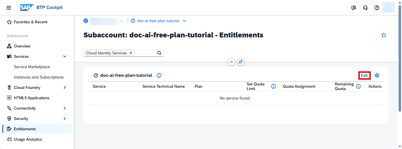 Configure Entitlements