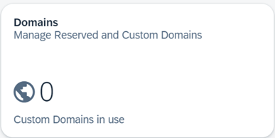 Select domain tile