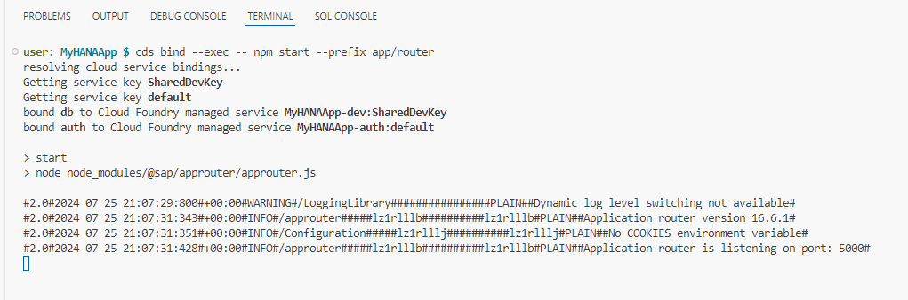 Run Application Router