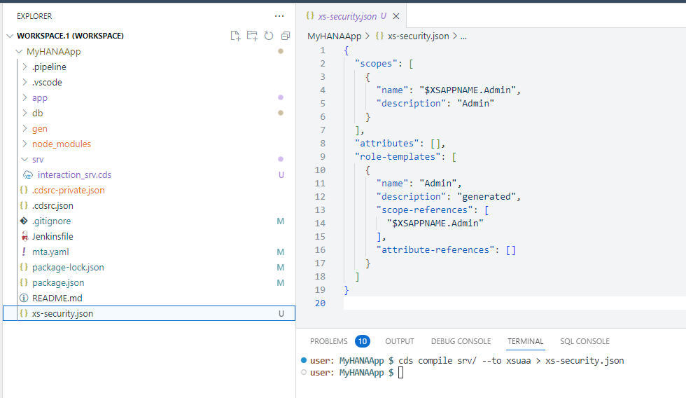 Updated xs-security.json