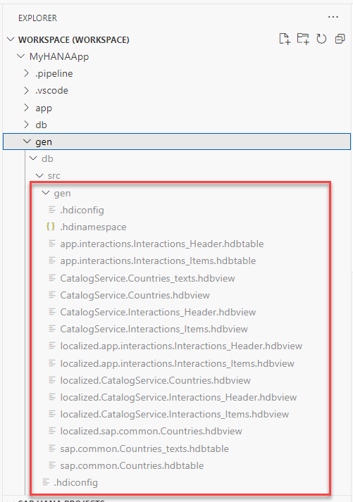 Results of cds build