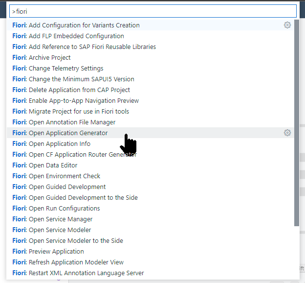 Fiori Application Generator