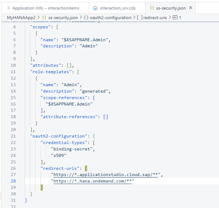 xs-security.json adjustments