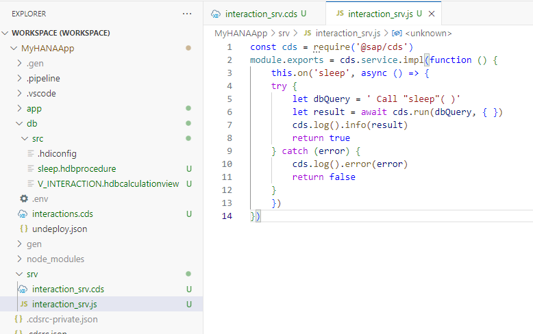 Call Stored Procedure